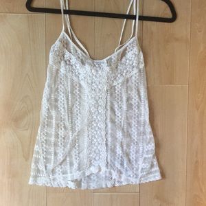 FOREVER 21 Embroidered Tank Top M